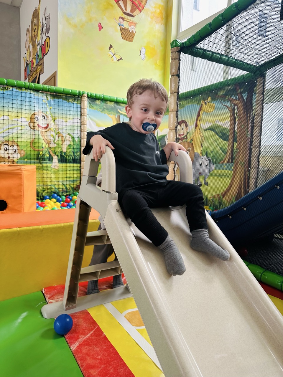 Detské šmykľavky s guľôčkami